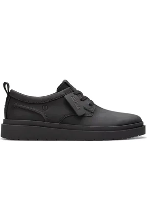 Clarks Sko, Herre, Sort, 43 EU, Læder, Sort Fritidssneakers til Mænd
