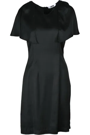 Mauro Grifoni Kjole, Dame, Sort, 2XS, Satin, Satin Kjole med Lynlåslukning