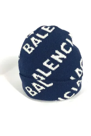 Balenciaga Pre-owned, Dame, Blå, ONE SIZE, Uld, Pre-owned Uld hatte