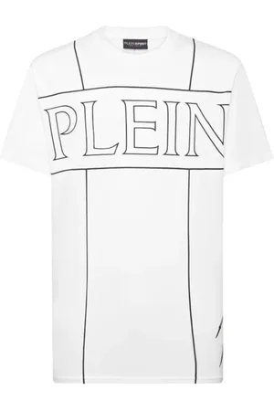 Philipp Plein Top, Herre, Hvid, XL, Bomuld, Afslappet Bomuld T-shirt