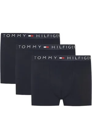 Tommy Hilfiger Undertøj, Herre, Blå, XL, Bomuld, Sort Boxer Sæt, Bomuld Linning