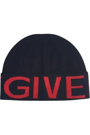 Givenchy Tilbehør, Dame, Sort, ONE SIZE, Uld, Merino Uld Jacquard Beanie Sort