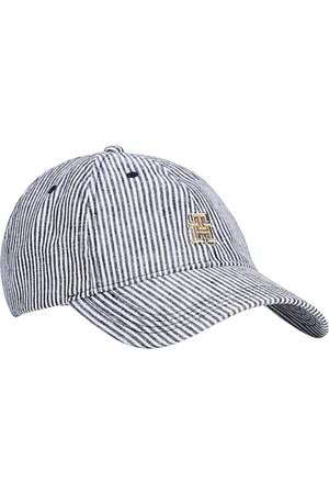 Tommy Hilfiger Tilbehør, Dame, Blå, ONE SIZE, Linned, Premium Beach Cap Linned Baseball Hat