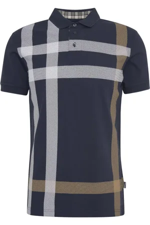 Barbour Top, Herre, Flerfarvet, S, Bomuld, Tartan Polo Shirt Navy & Pine