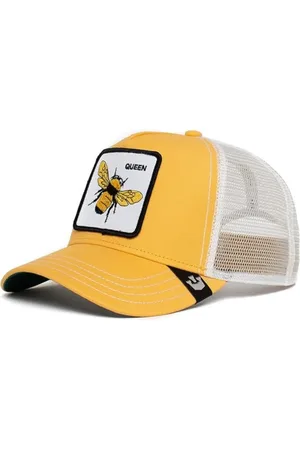 Goorin Bros. Tilbehør, Dame, Gul, ONE SIZE, Animal Farm Trucker Cap Hvid Unisex
