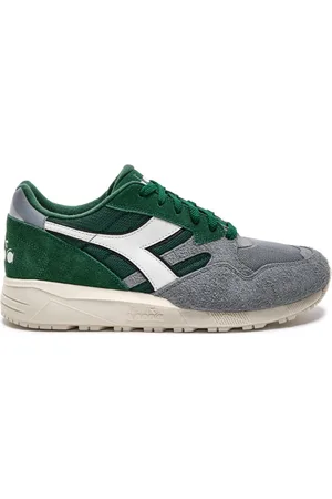 Diadora Sko, Dame, Grøn, 39 EU, Multifarvet Ruskind Løbesko