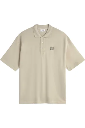 Maison Kitsuné Top, Herre, , XL, Bomuld, Fox Head Patch Polo Skjorte