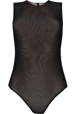BLANCA Top, Dame, Sort, M, Tyl, Sort Gennemsigtig Tyl Trøje