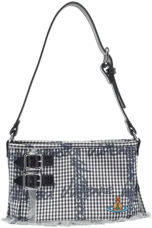 Vivienne Westwood Taske, Dame, Grå, ONE SIZE, Uld, Heather Skuldertaske med Frynsekant