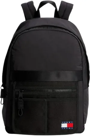 Tommy Hilfiger Taske, Herre, Sort, ONE SIZE, Nylon, Minimalistisk Mission Rygsæk i Sort Nylon