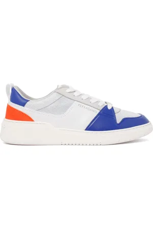 Salvatore Ferragamo Sko, Herre, Flerfarvet, 42 1/2 EU, Læder, Multifarvet lavtop mesh sneakers