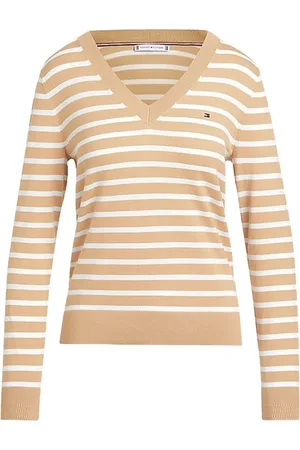 Tommy Hilfiger Strik, Dame, Flerfarvet, XS, Uld, Stilfulde Sweaters Kollektion