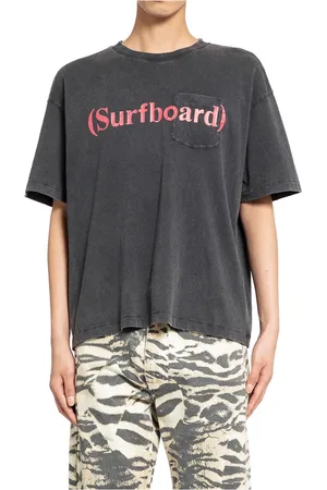 Stockholm Surfboard Club Top, Herre, Sort, L, Bomuld, Surfboard Print Lomme T-shirt