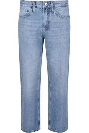 Calvin Klein Jeans, Herre, Blå, W32, Lysblå Jeans Klassisk Fem Lommer