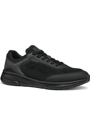 Geox Sko, Herre, Sort, 45 EU, Polyester, Sorte Sneakers til Mænd