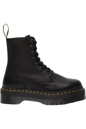 Dr. Martens Sko, Herre, Sort, 47 EU, Læder, Jadon Sort Pisa Læder Platform Støvler