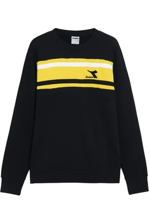 Diadora Sweathshirts & Hoodies, Herre, Sort, 2XL, Bomuld, Crew Slam Bomuldssweatshirt Sort