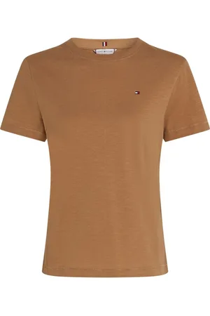 Tommy Hilfiger Top, Dame, , XL, Bomuld, Slim Slub Bomuld T-Shirt
