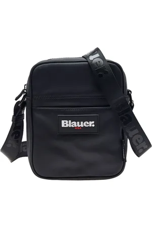 Blauer Taske, Herre, Sort, ONE SIZE, Coated Crossbody Taske i Sort