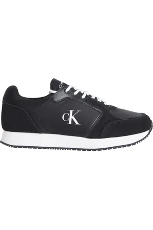 Calvin Klein Sko, Herre, Sort, 46 EU, Nylon, Sorte Snøresko til Mænd