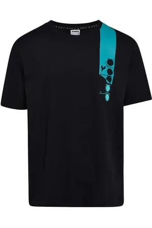 Diadora Top, Herre, Sort, L, Bomuld, Sort Bomuld Icon T-Shirt