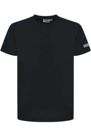 GCDS Top, Herre, Sort, L, Bomuld, Herre Essential Logo Print T-Shirt