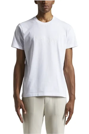 PESERICO SIGN Top, Herre, Hvid, 2XL, Bomuld, T-shirt i blød bomuld jersey