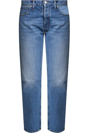 Maison Margiela Jeans, Dame, Blå, 2XS, Slidte jeans