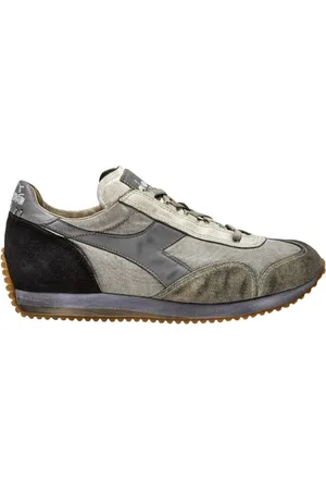 Diadora Sko, Herre, Flerfarvet, 46 EU, Tyl, Vintage Style Sneaker Equipe Stone Wash