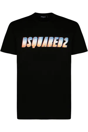 Dsquared2 Top, Herre, Sort, M, Bomuld, Sort Logo Print T-Shirt