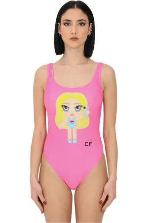 Chiara Ferragni Badetøj, Dame, Lyserød, XS, Polyester, Badedragt