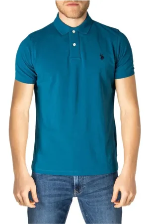 U.S. Polo Assn. Top, Herre, Blå, S, Bomuld, Sport Casual Logo Polo Skjorte
