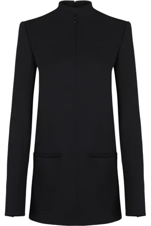 Courrèges Kjole, Dame, Sort, 2XS, Front Zipped Heritage Mini Dress