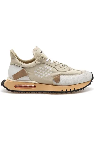 BE POSITIVE Sko, Herre, Flerfarvet, 46 EU, Læder, Vintage Space Race Sneakers
