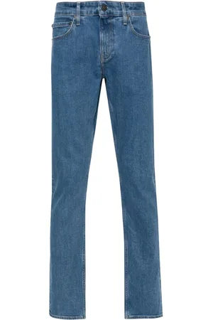 Calvin Klein Jeans, Herre, Blå, W34 L32, Slim Fit Mid Jeans
