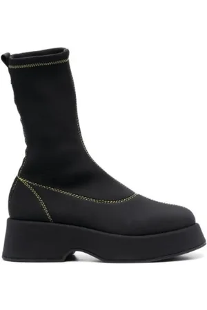 Ganni Sko, Dame, Sort, 35 EU, Retro Platform Sockboot i Sort