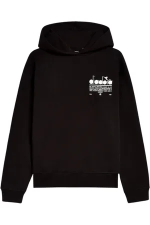 Diadora Sweathshirts & Hoodies, Dame, Sort, M, Bomuld, Bomuld Unisex Hoodie Manifesto Sort