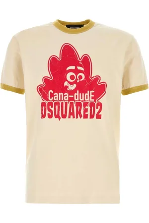 Dsquared2 Top, Herre, , M, Bomuld, Sand Bomuld T-Shirt