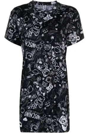 Moschino Top, Dame, Sort, M, Bomuld, Underbear Sort Bomuld T-shirt