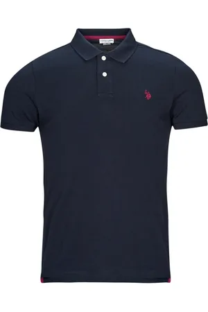U.S. Polo Assn. Top, Herre, Blå, 4XL, Bomuld, Kortærmet bomuldspolo