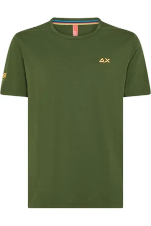 sun68 Top, Herre, Grøn, XL, Bomuld, Grøn Bomuld Kortærmet Logo T-shirt