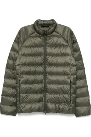 PYRENEX Jakke, Herre, Grøn, S, Uld, Quiltet Khaki Jakke