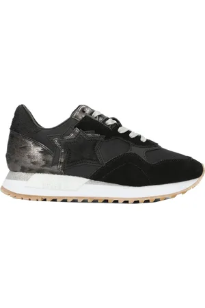 Atlantic Stars Sko, Dame, Sort, 37 EU, Læder, Sort Ruskind Stjerne Sneakers Vinter Stil