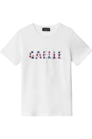 GAËLLE Top, Dame, Hvid, S, Hjerte Detalje Juvel T-Shirt Hvid Kvinder