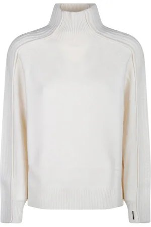Calvin Klein Strik, Dame, Hvid, 2XS, Uld, Vanille Chunky Strik Uld Jumper