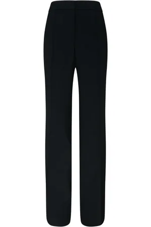 Jil Sander Bukser, Dame, Sort, M, Sorte Flare Bukser med Puddle Hem