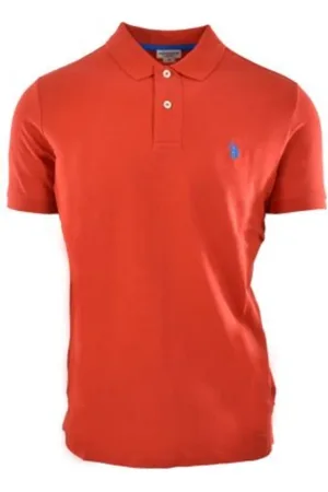 U.S. Polo Assn. Top, Herre, , XL, Bomuld, Rød Bomuldspolo med Blåt Logo