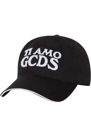 GCDS Tilbehør, Herre, Sort, ONE SIZE, Bomuld, Bomuldskasket med Ti Amo broderi