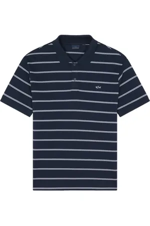 Paul & Shark Top, Herre, Blå, 2XL, Bomuld, Piqué Bomuld Polo Skjorte