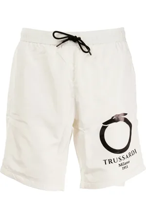 Trussardi Badetøj, Herre, Hvid, 2XL, Lang Boardshorts til Mænd